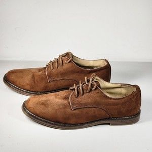 Old Navy Buck shoe Suede Leather Casual Oxford Shoes Sz 8 Dark Brown Dress